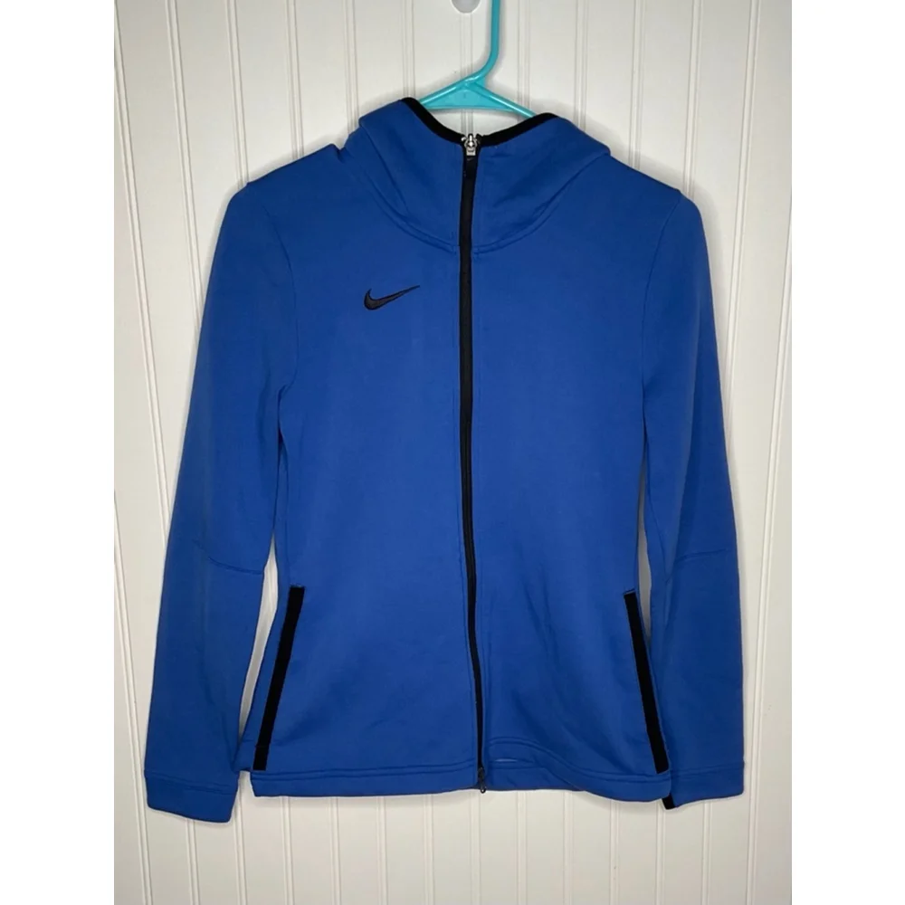 Nike Dri-FIT Showtime Women's Basketball Full-Zip Hoodie Blue small